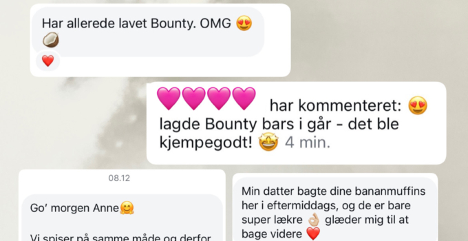 Dejligste “roser” om opskrifterne i E-bogen